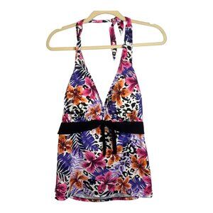 Swimsuits For All Tops Women's Size 18 Floral Swim Vacation NEW